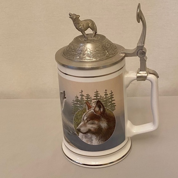 WOLF Beer Stein Call Of The Wild New Gift Mug - Picture 5 of 7